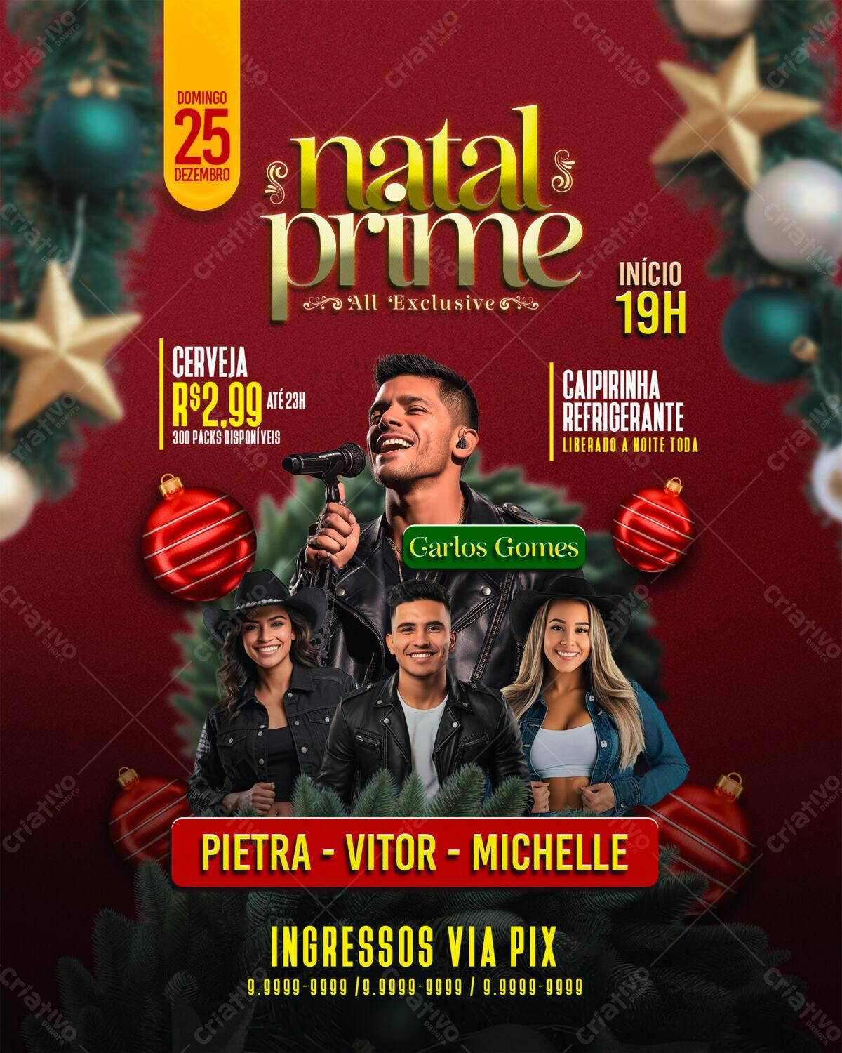 Flyer Natal Prime PSD Editável