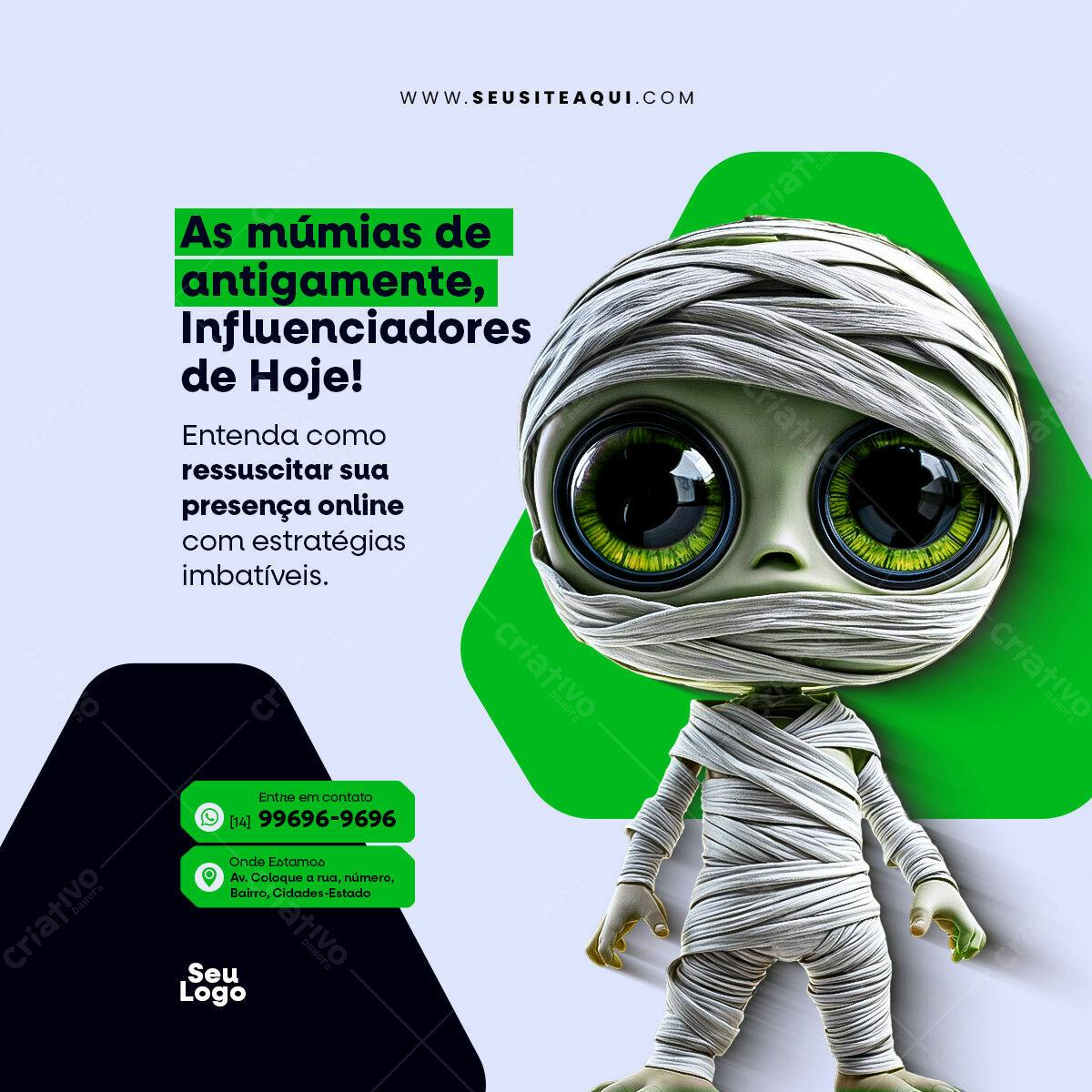 Flyer para Dia das Bruxas PSD Editável