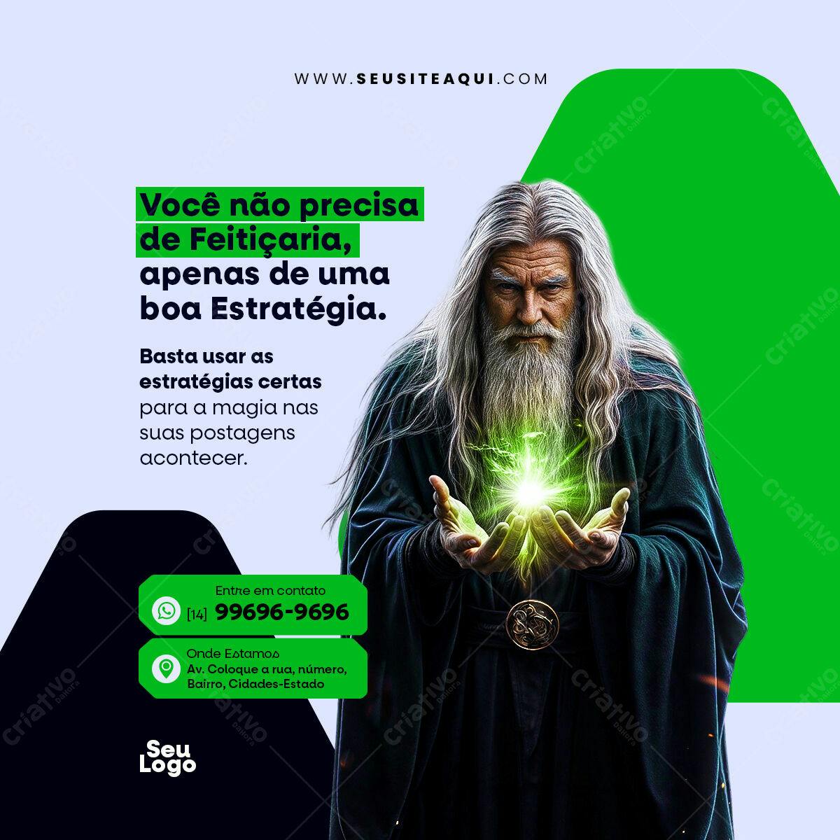 Postagem de Mídias Sociais PSD Editável