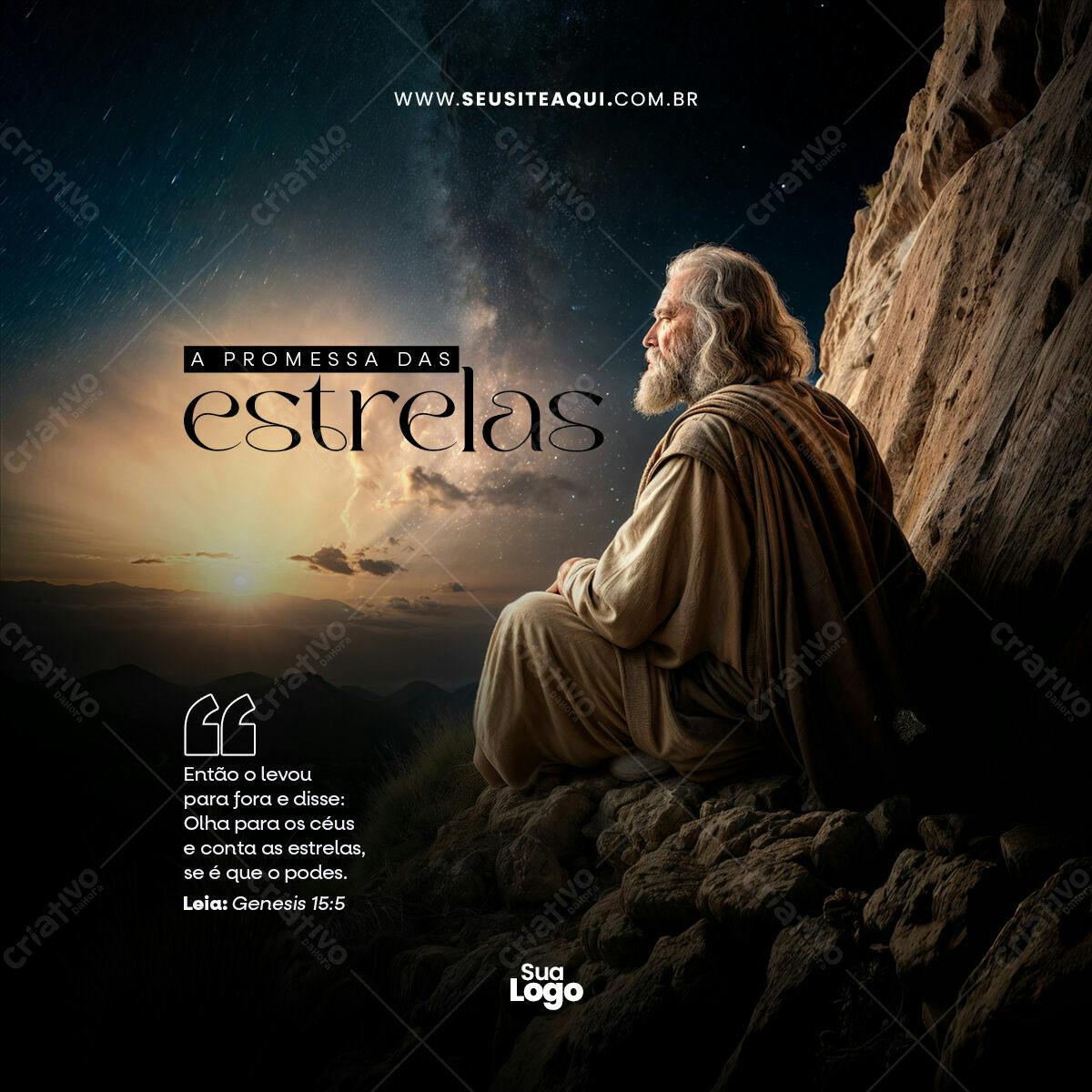Post para Redes Sociais Promessa das Estrelas PSD Editável