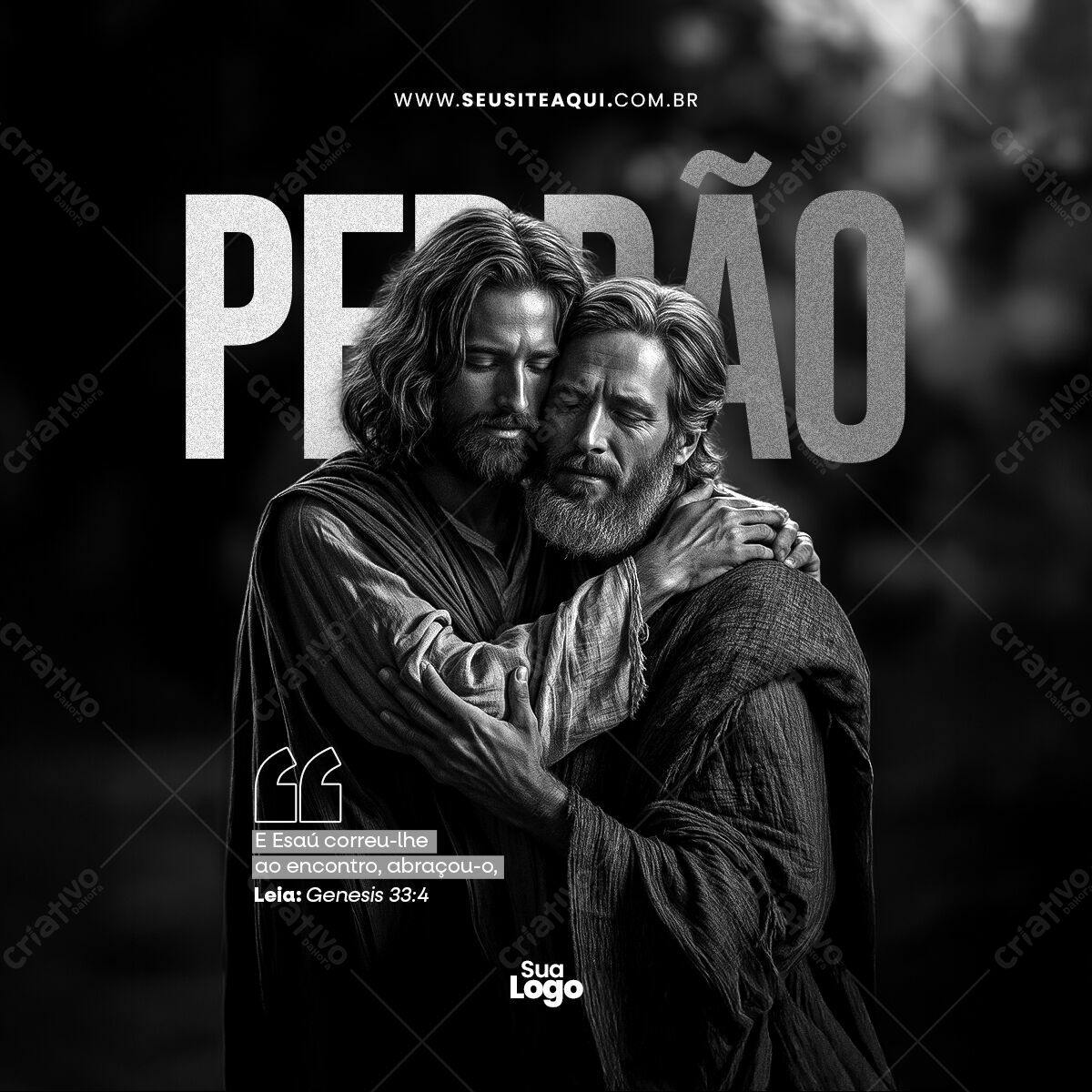 Post para Redes Sociais sobre Perdão PSD Editável