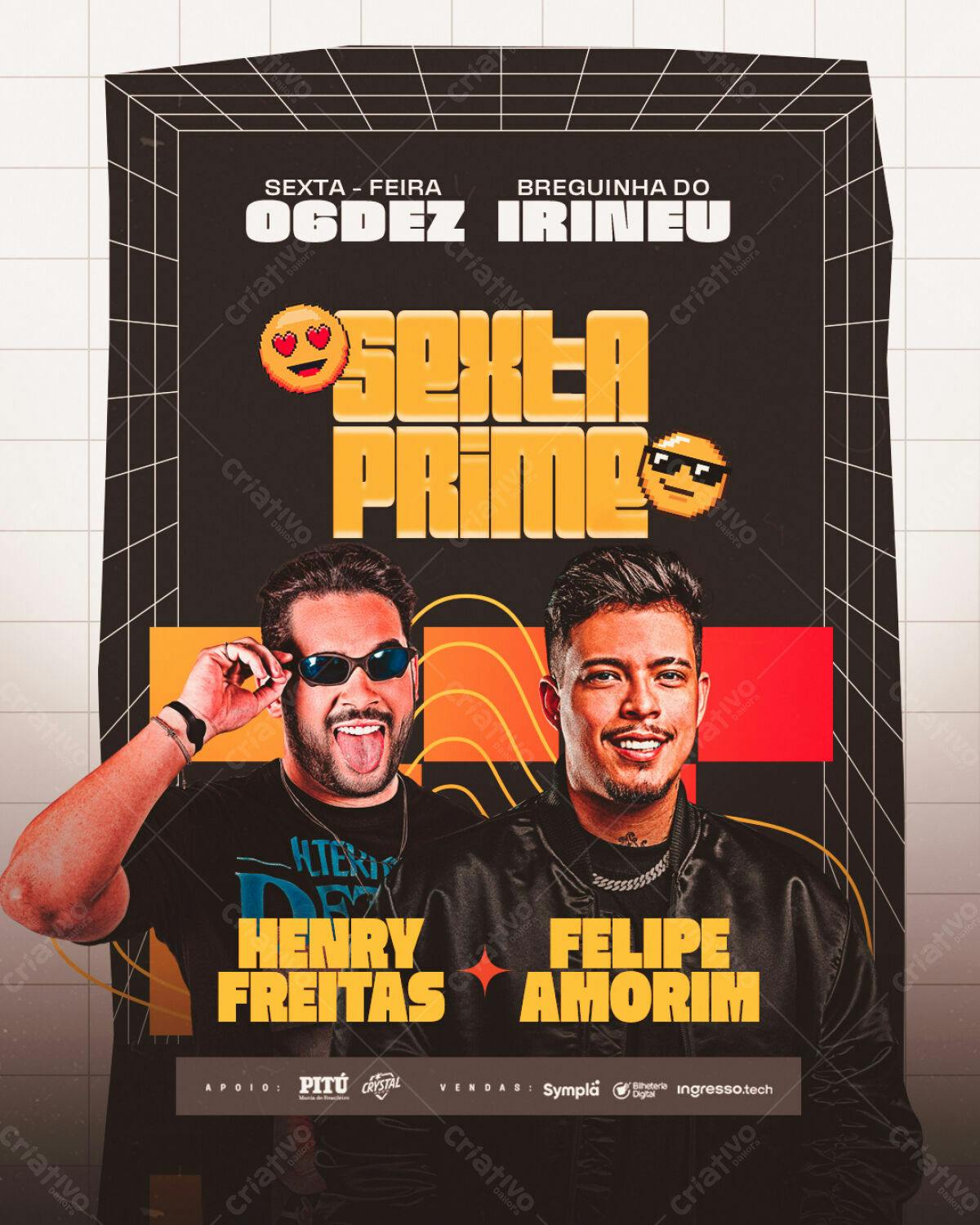 Flyer Festa Sexta Prime PSD Editável