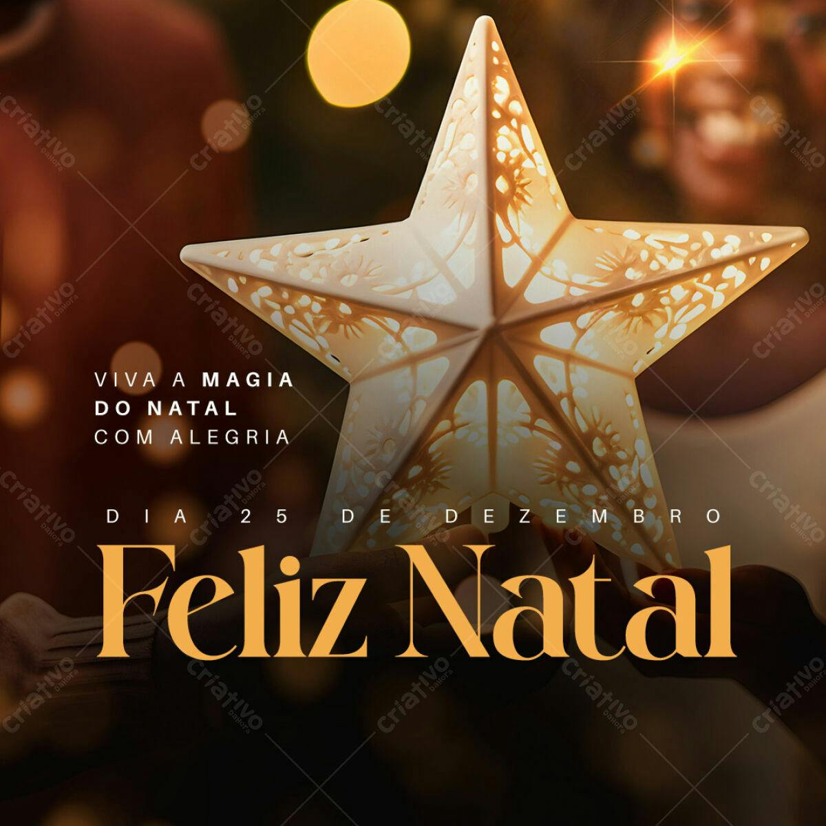Postagem de Natal PSD Editável