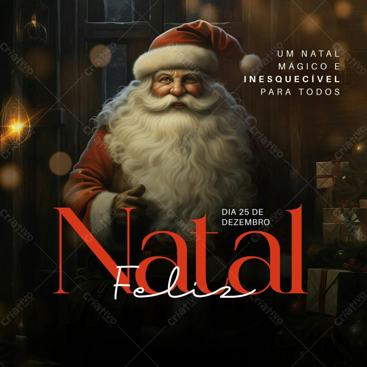 Flyer Natal Feliz PSD Editável
