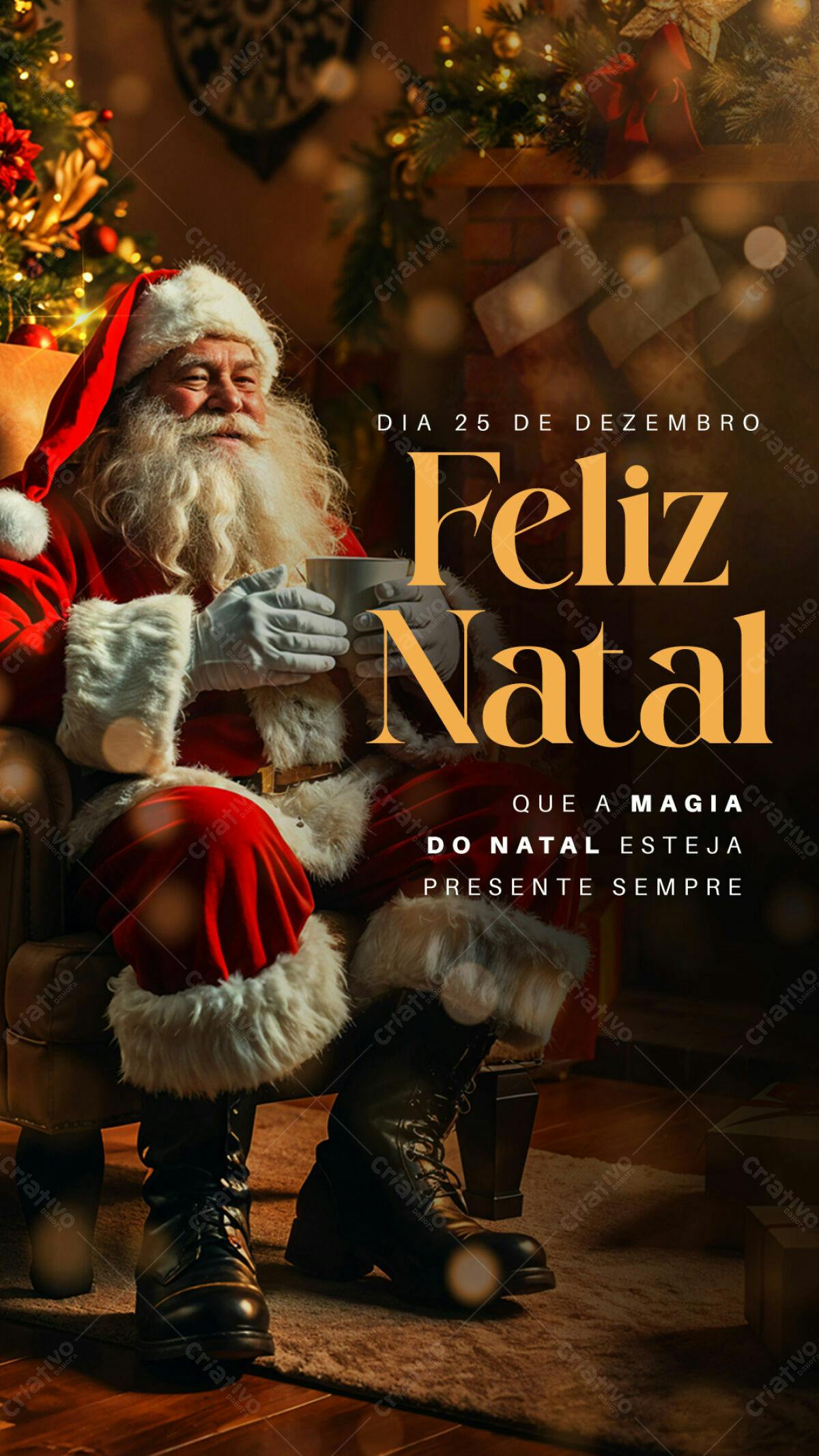 Flyer Feliz Natal PSD Editável