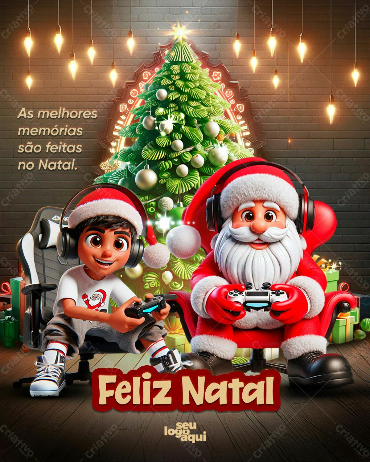 Flyer Natal Gamer PSD Editável