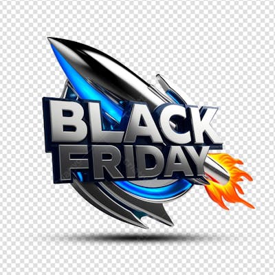 Selo 3D Black Friday Psd