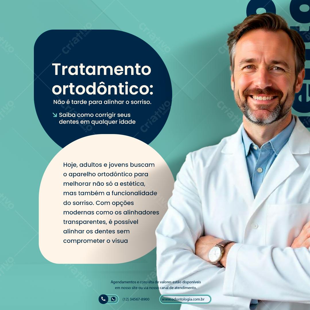Post para Odontologia PSD Editável