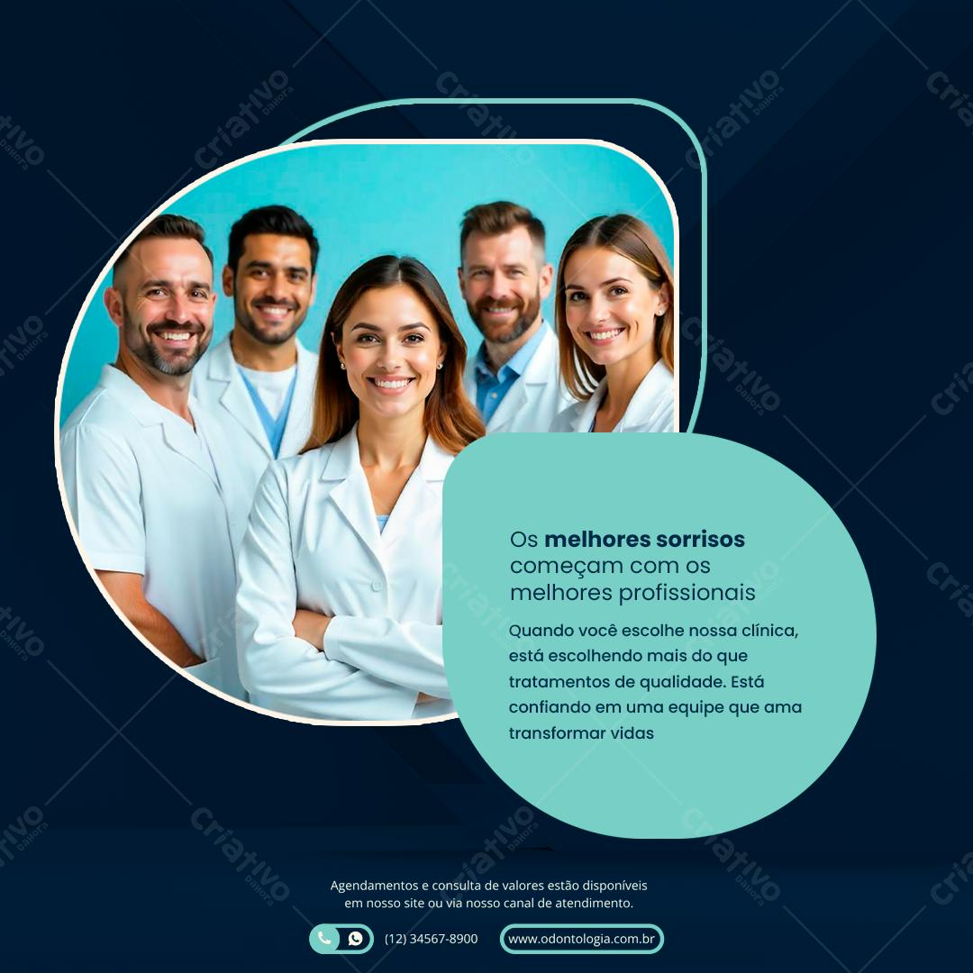 Post para Odontologia PSD Editável