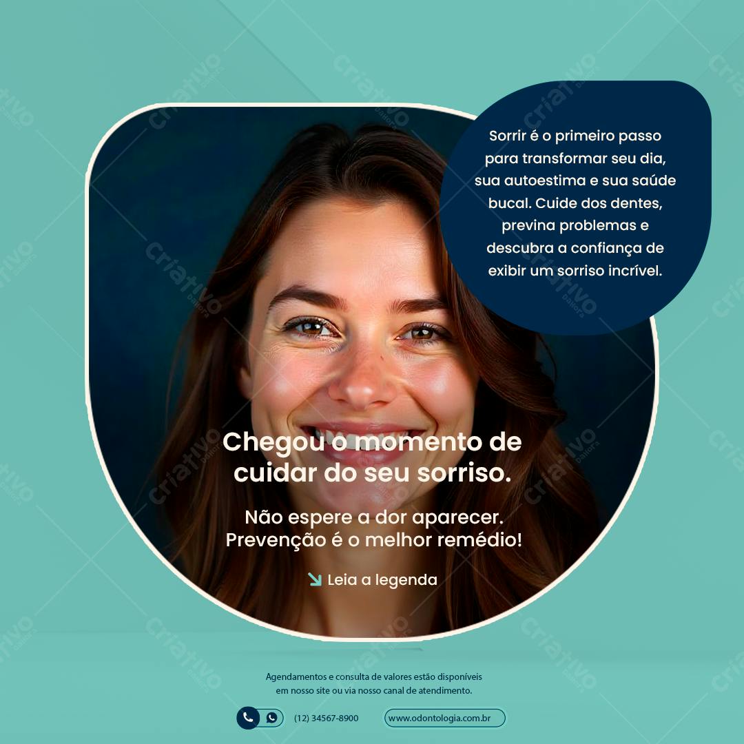Post para Odontologia PSD Editável