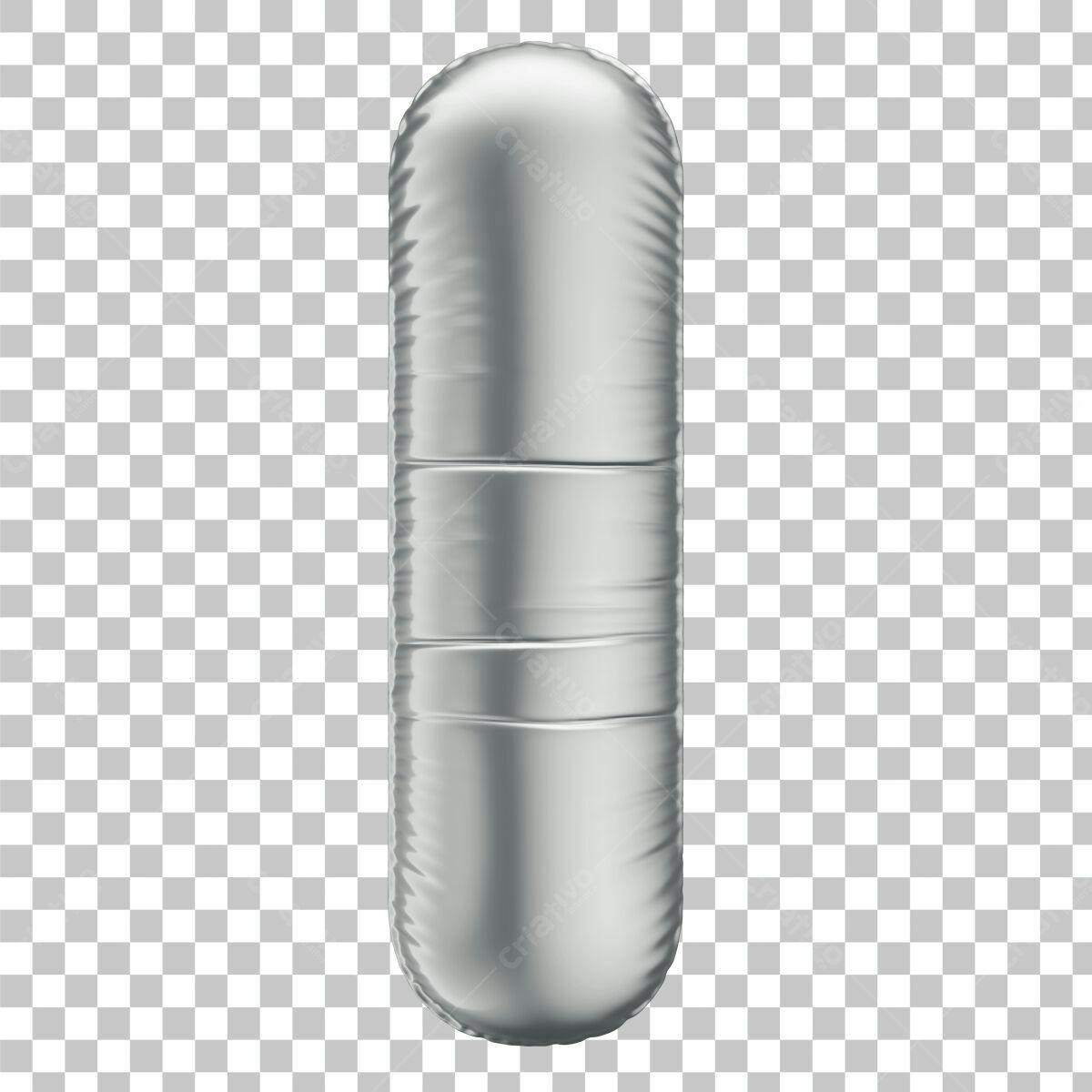 Mockup de Embalagem em Formato de Cápsula PSD Editável