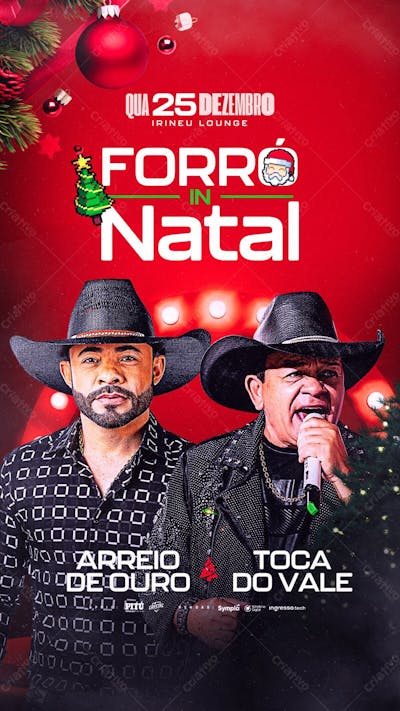 Flyer Evento Forró In Natal Story Psd Editável