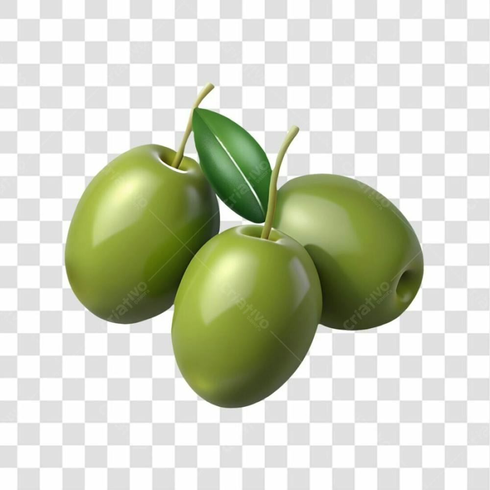Azeitonas Elemento 3D Para Composição Png Ia