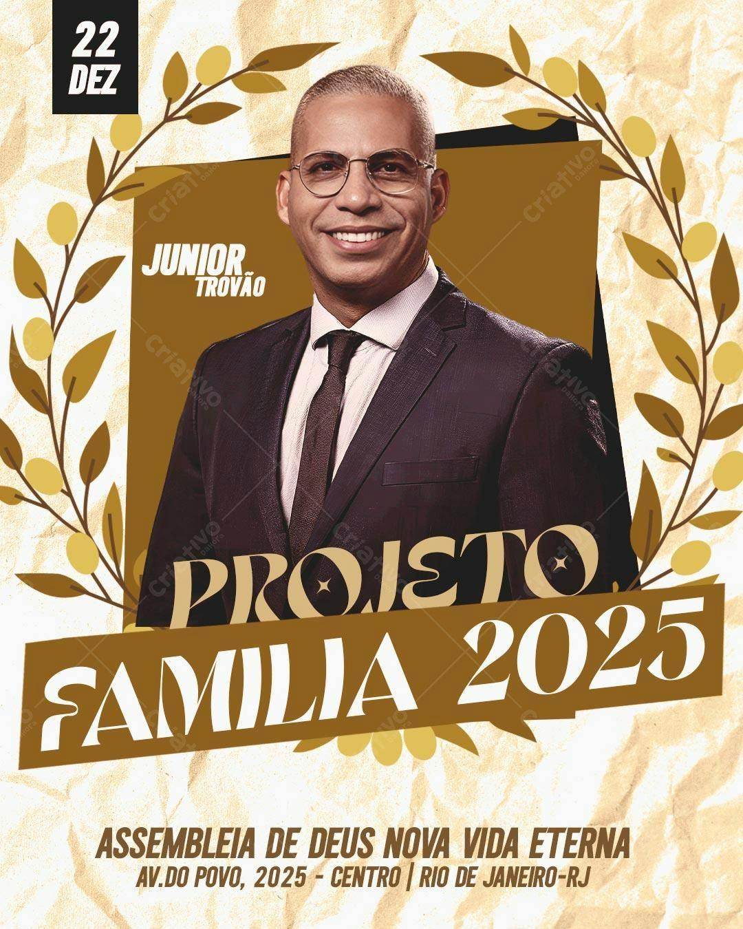 Flyer para Evento Família 2025 PSD Editável