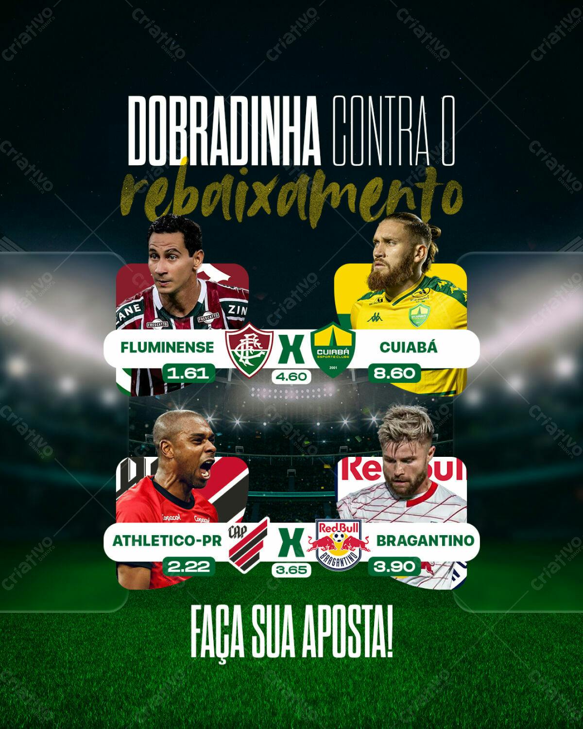 Post de Aposta Dobradinha Contra o Rebaixamento PSD Editável