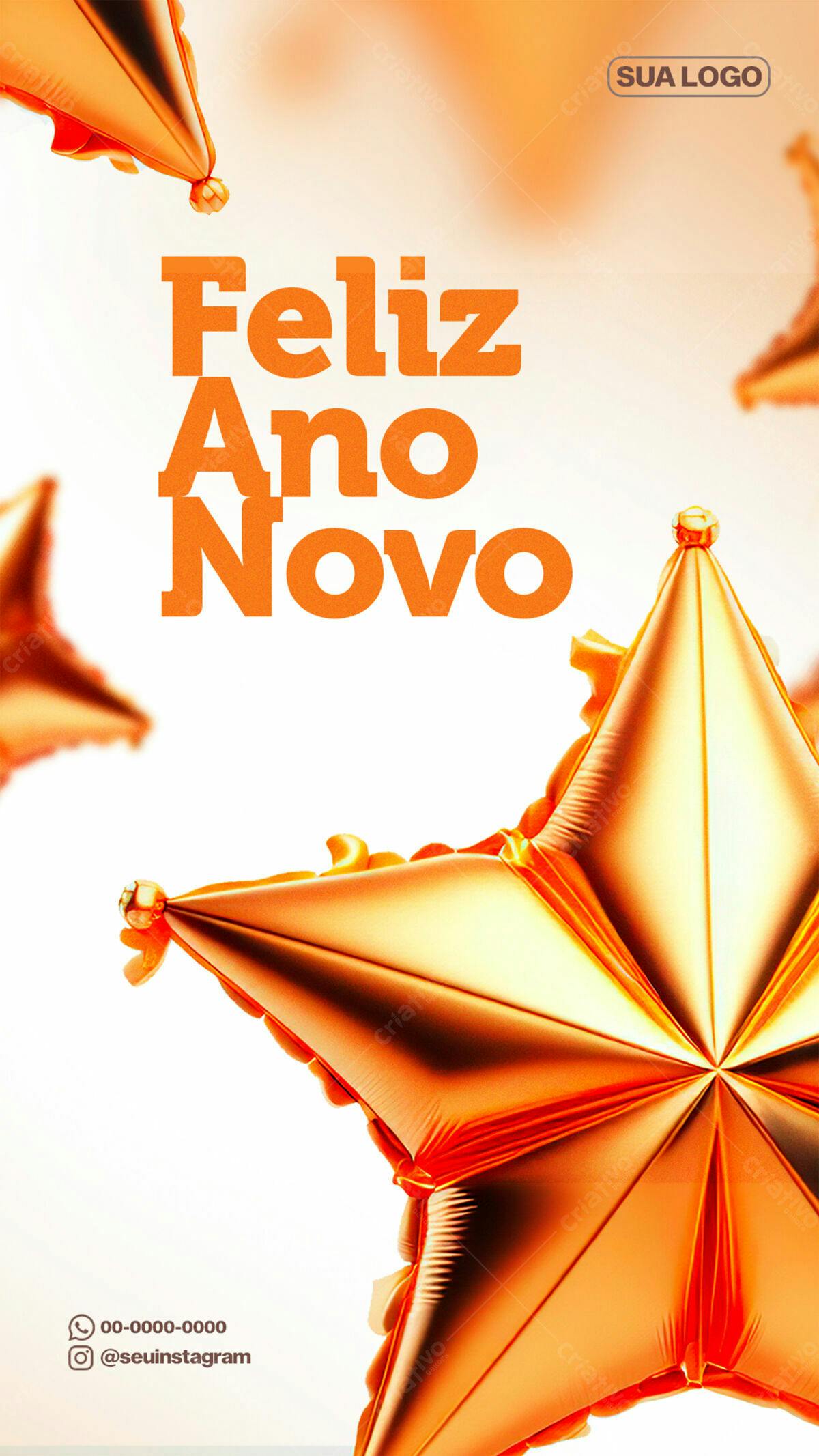 Flyer para Ano Novo PSD Editável