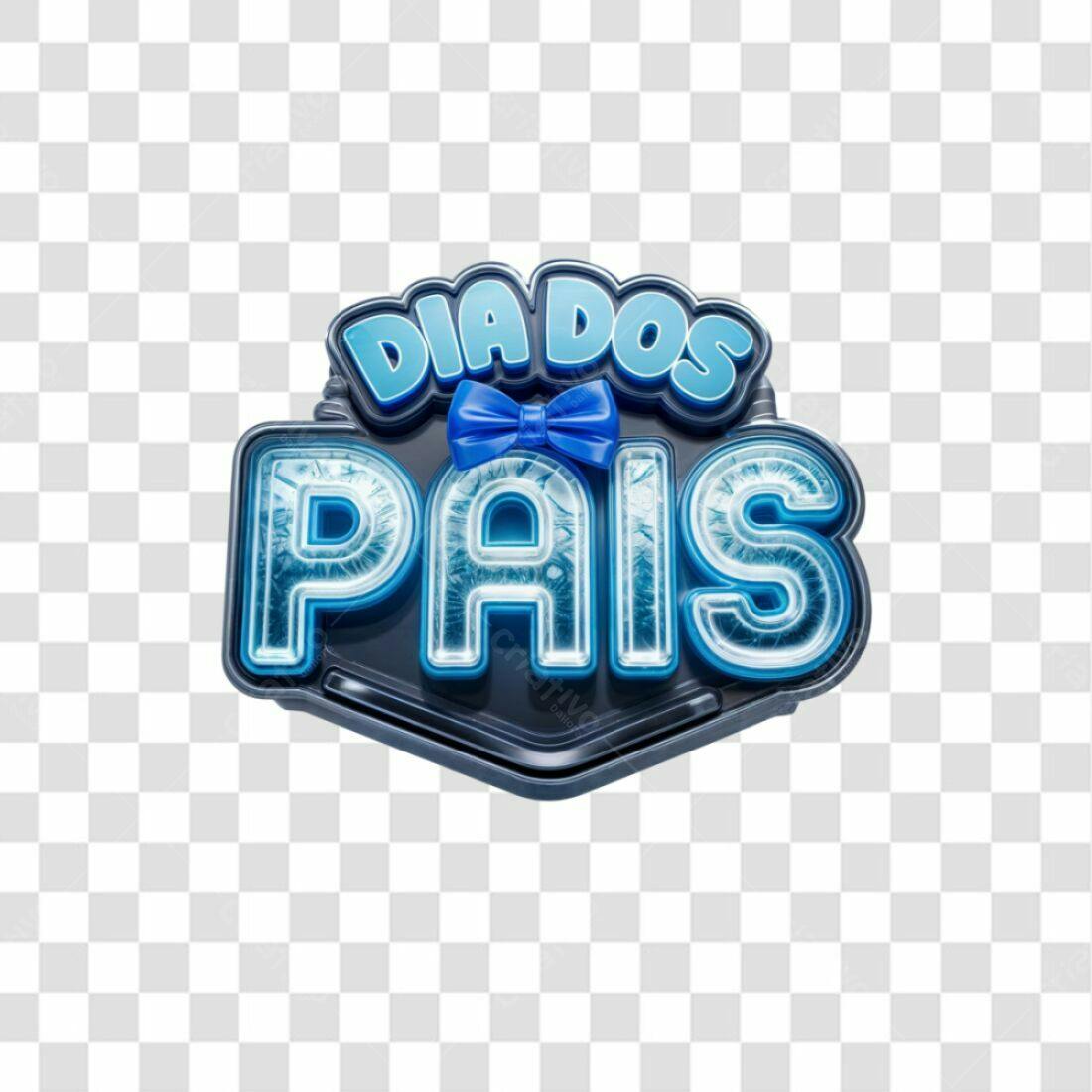Logo Dia dos Pais PNG com fundo transparente