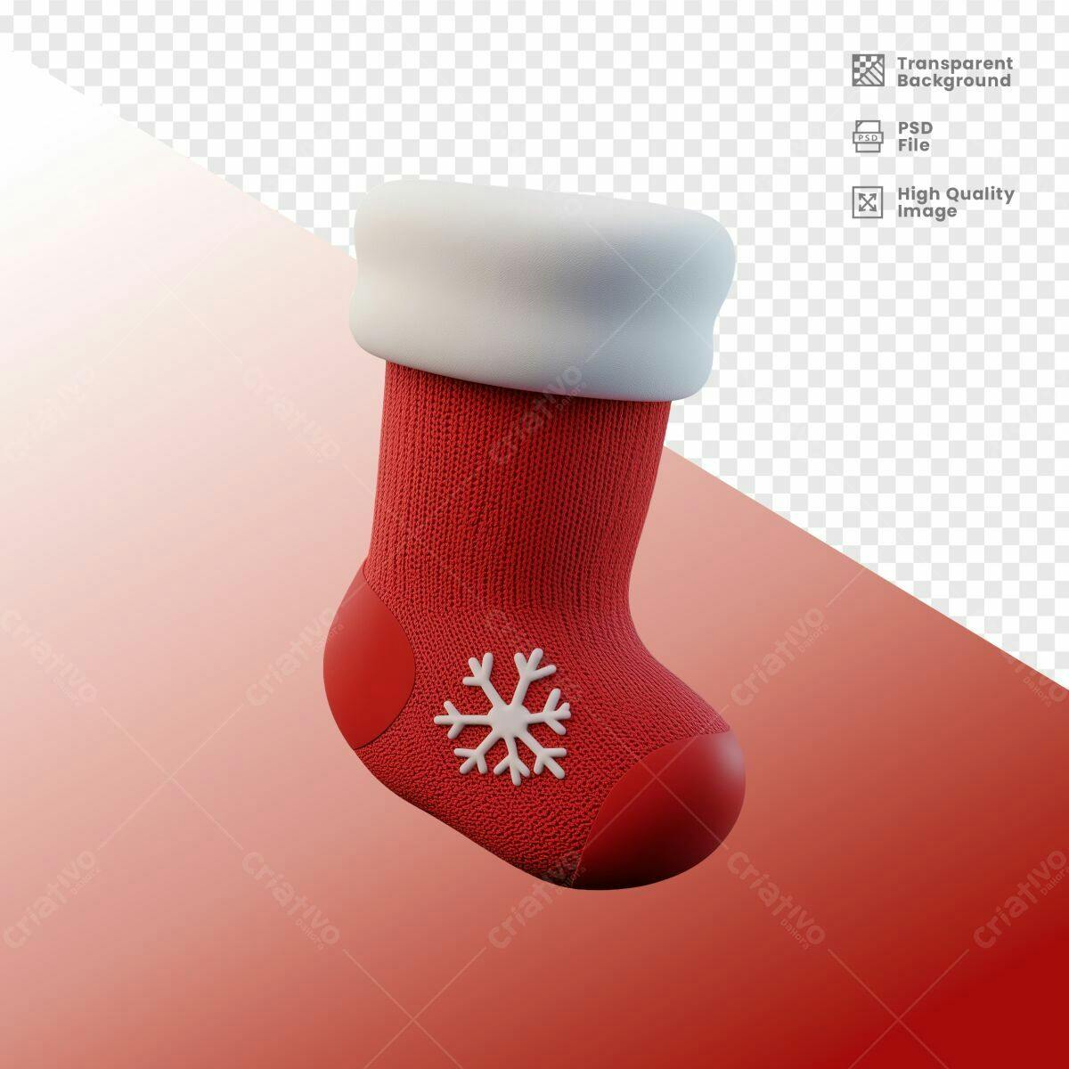 Meia de Natal PSD Editável