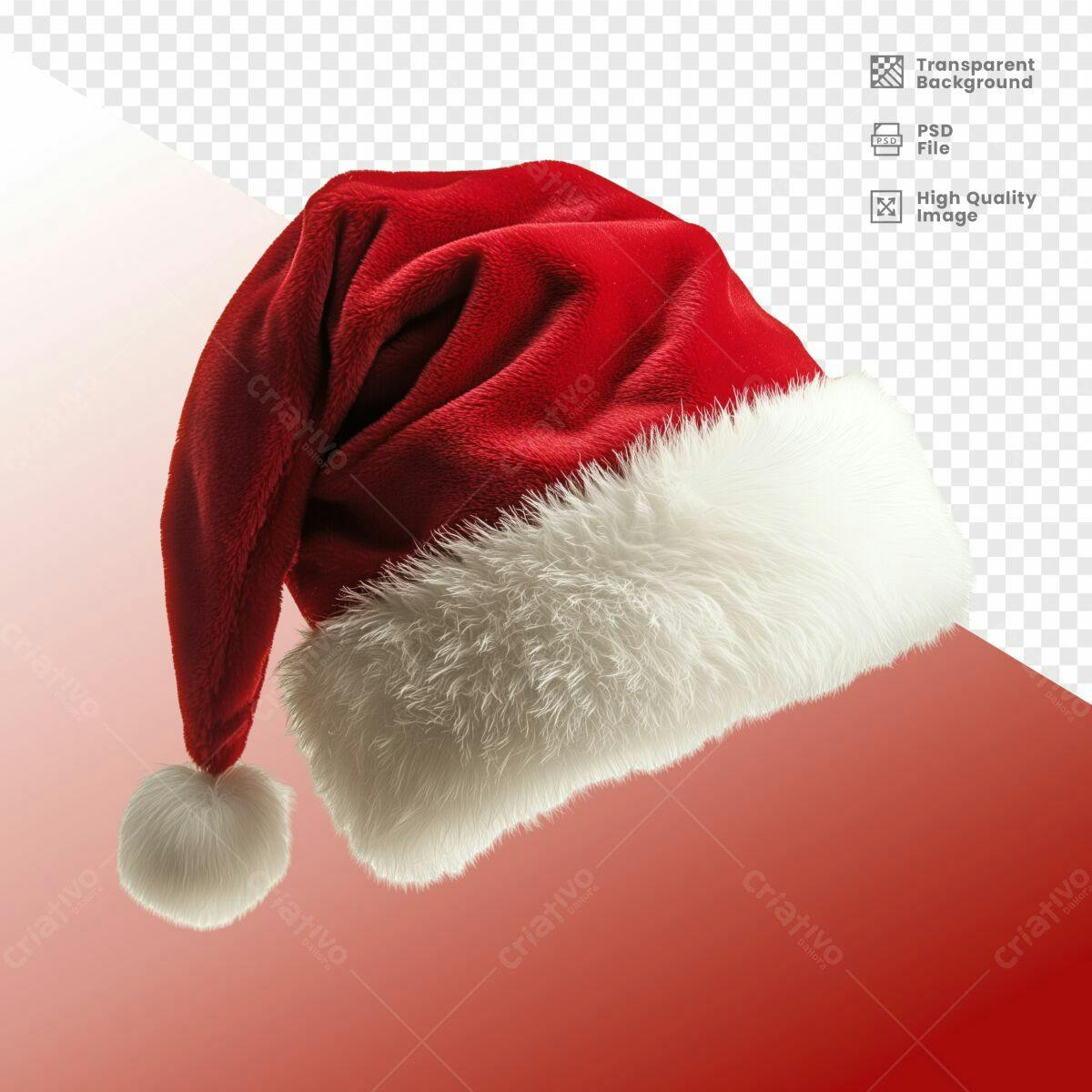 Chapéu Papai Noel Natal PSD Editável