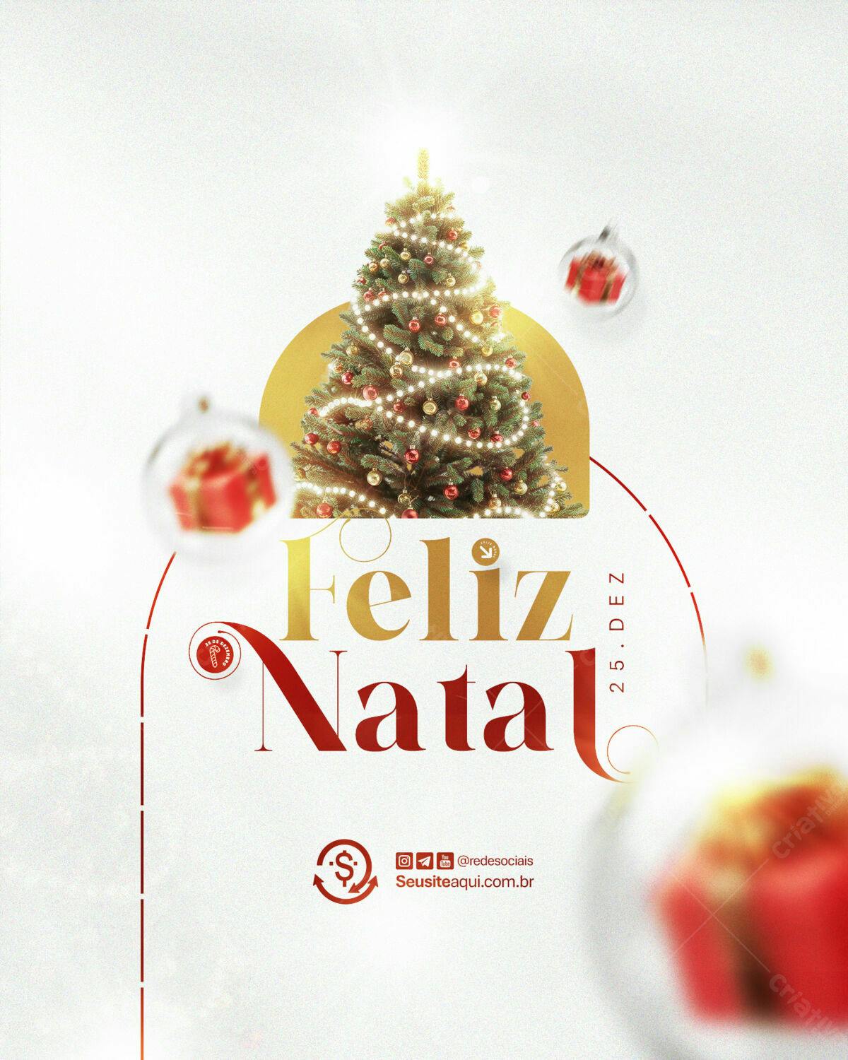 Postagem Natalina PSD Editável