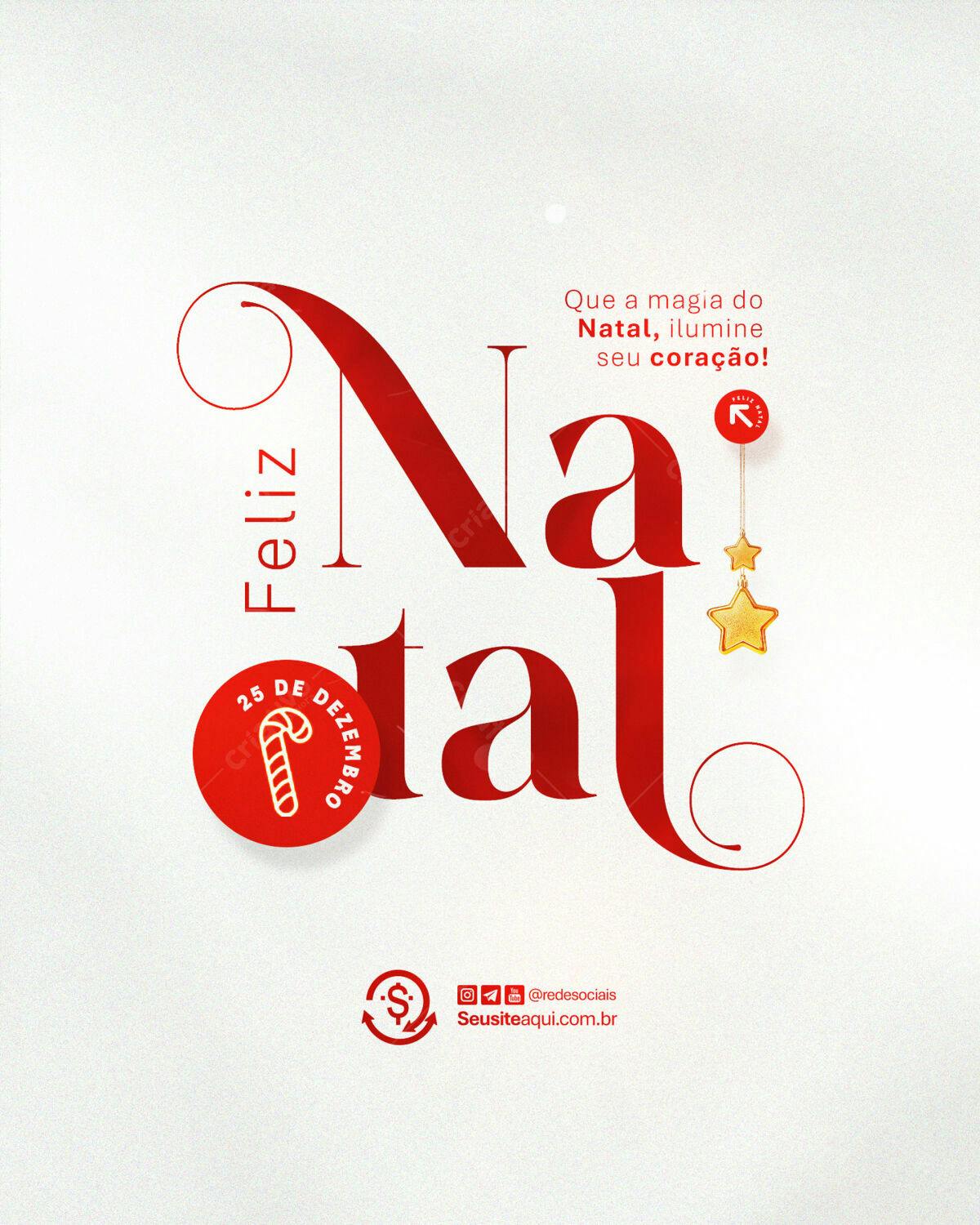 Flyer de Natal PSD Editável