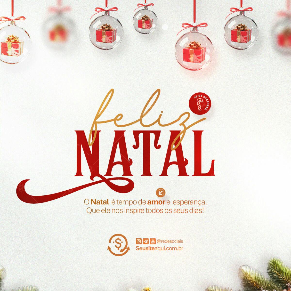 Flyer de Natal PSD Editável
