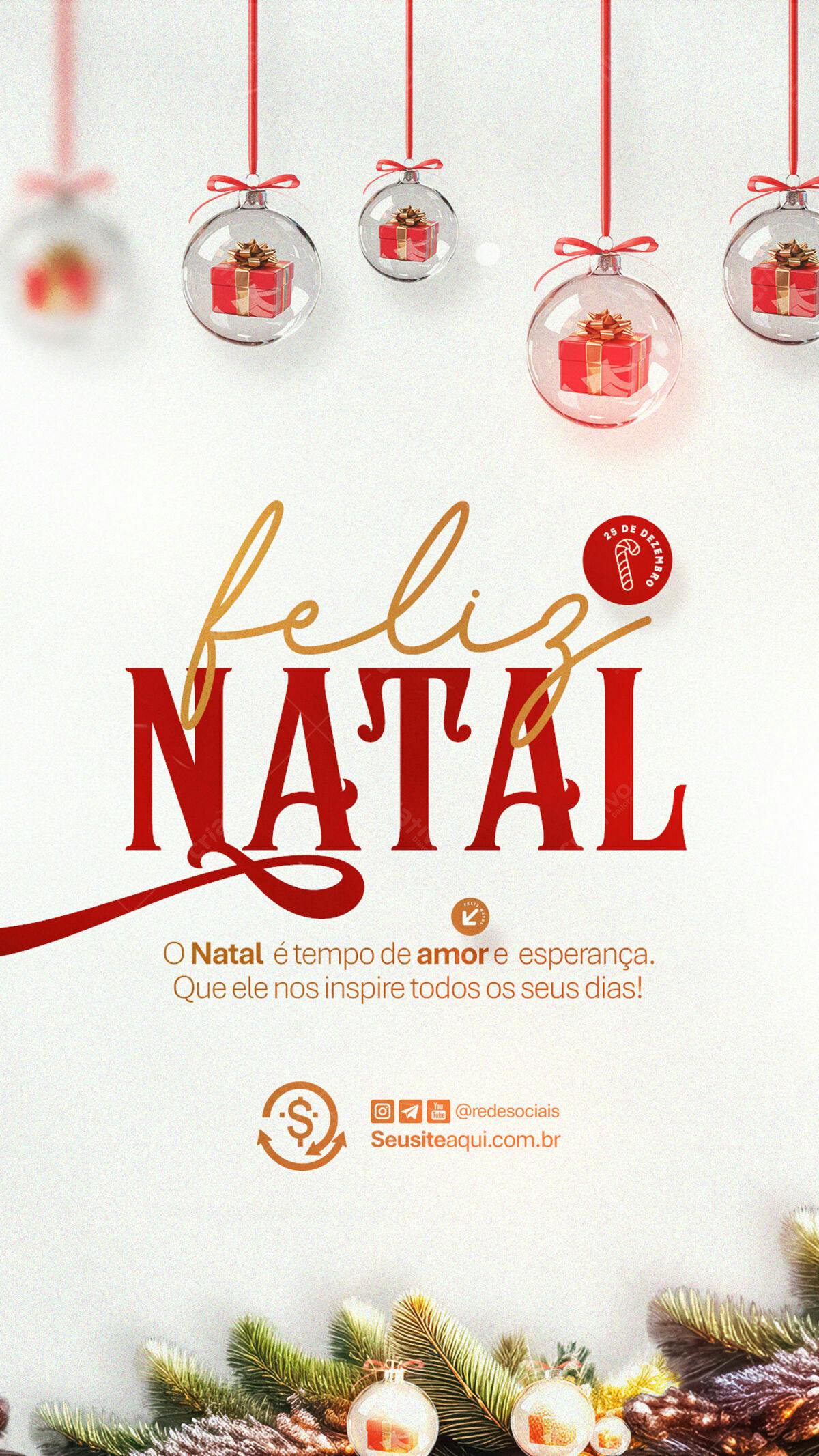 Flyer de Natal PSD Editável