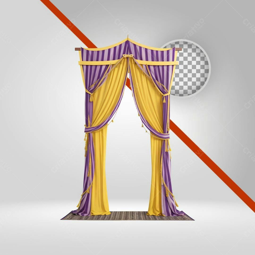 Arranjo de Cortinas PNG com fundo transparente