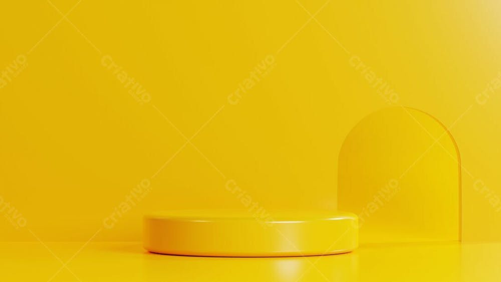 Pódio Abstrato E Vitrine Vazia Ou Suporte De Produto Em Branco Com Fundo Mínimo De Forma Primitiva