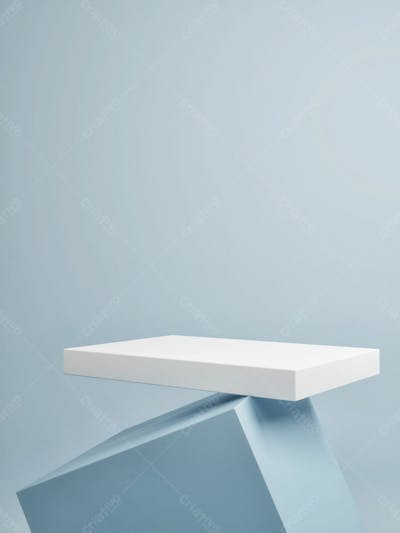 Pódio Abstrato E Vitrine Vazia Ou Suporte De Produto Em Branco Com Fundo Mínimo De Forma Primitiva