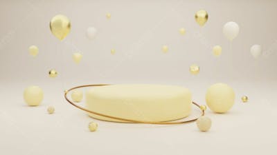 Pódio Abstrato E Vitrine Vazia Ou Suporte De Produto Em Branco Com Fundo Mínimo De Forma Primitiva