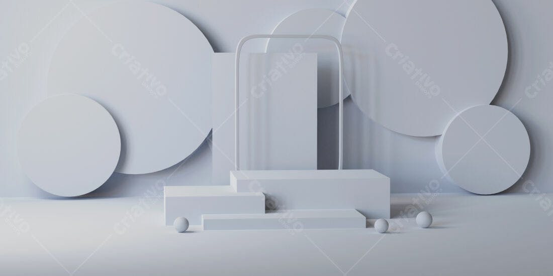Plataforma minimalista em tons de cinza
