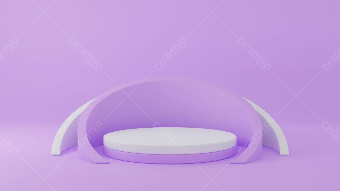 Plataforma de produto em tons pastel