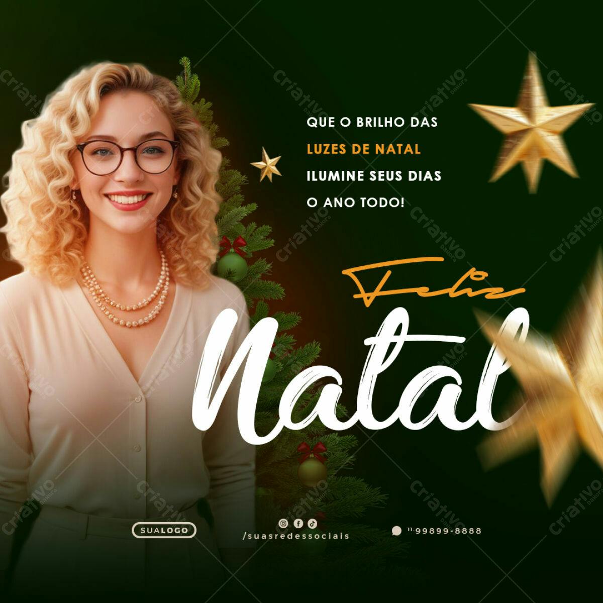 Postagem Natalina PSD Editável