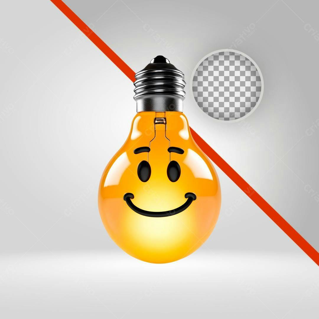 Icone Ideia Feliz PNG com fundo transparente