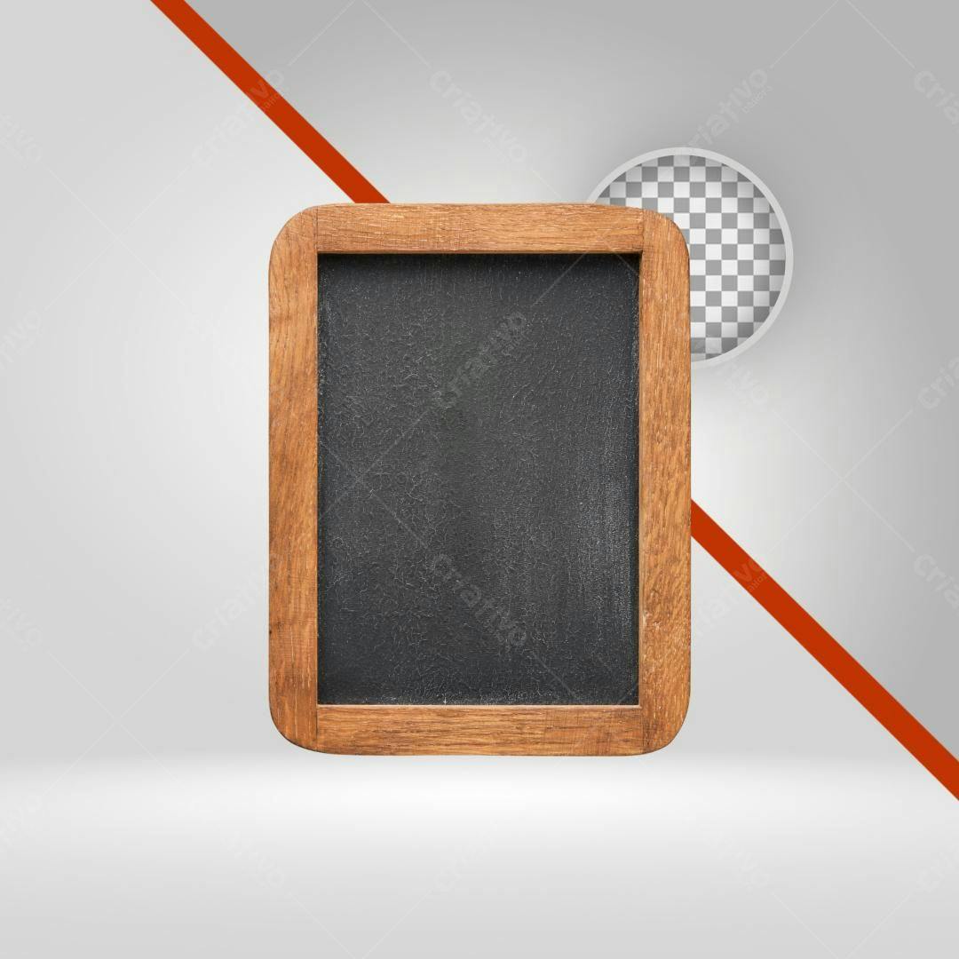Quadro Negro PNG com fundo transparente