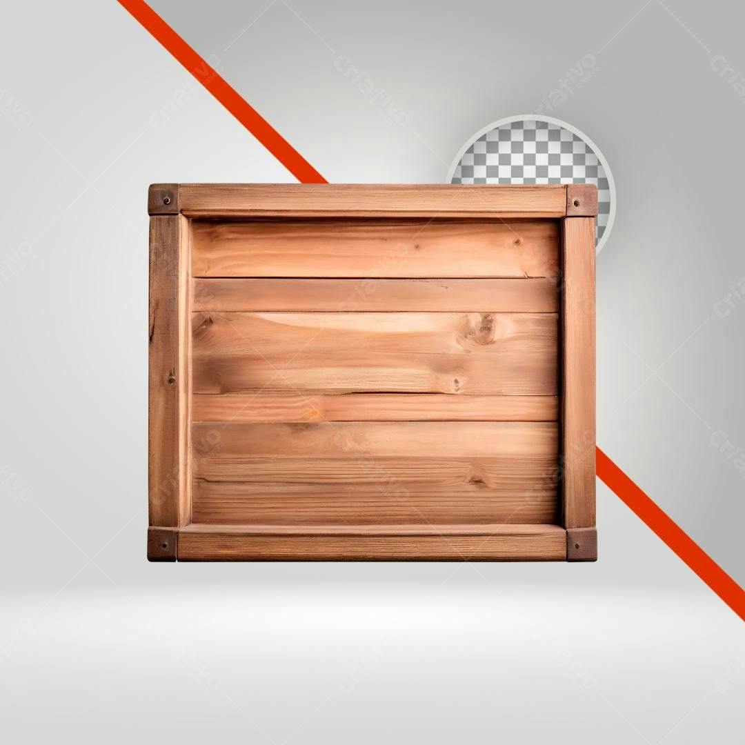 Painel de Madeira PNG com fundo transparente