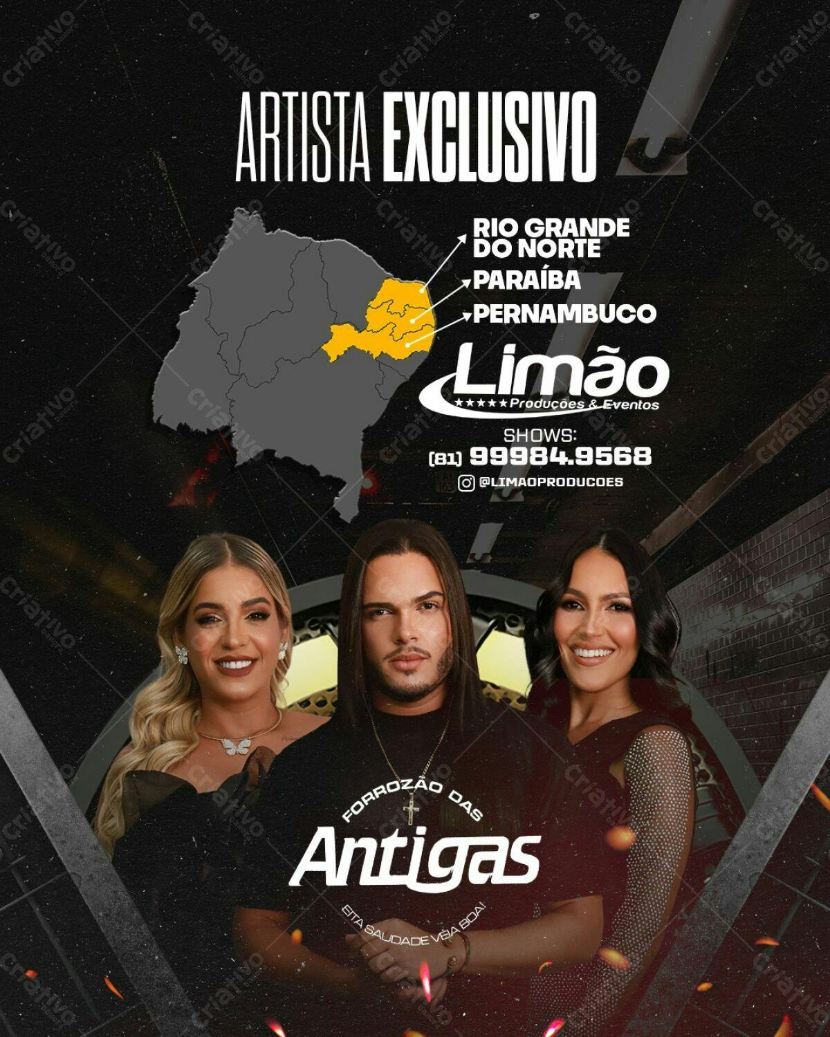 Flyer Forró das Antigas PSD Editável