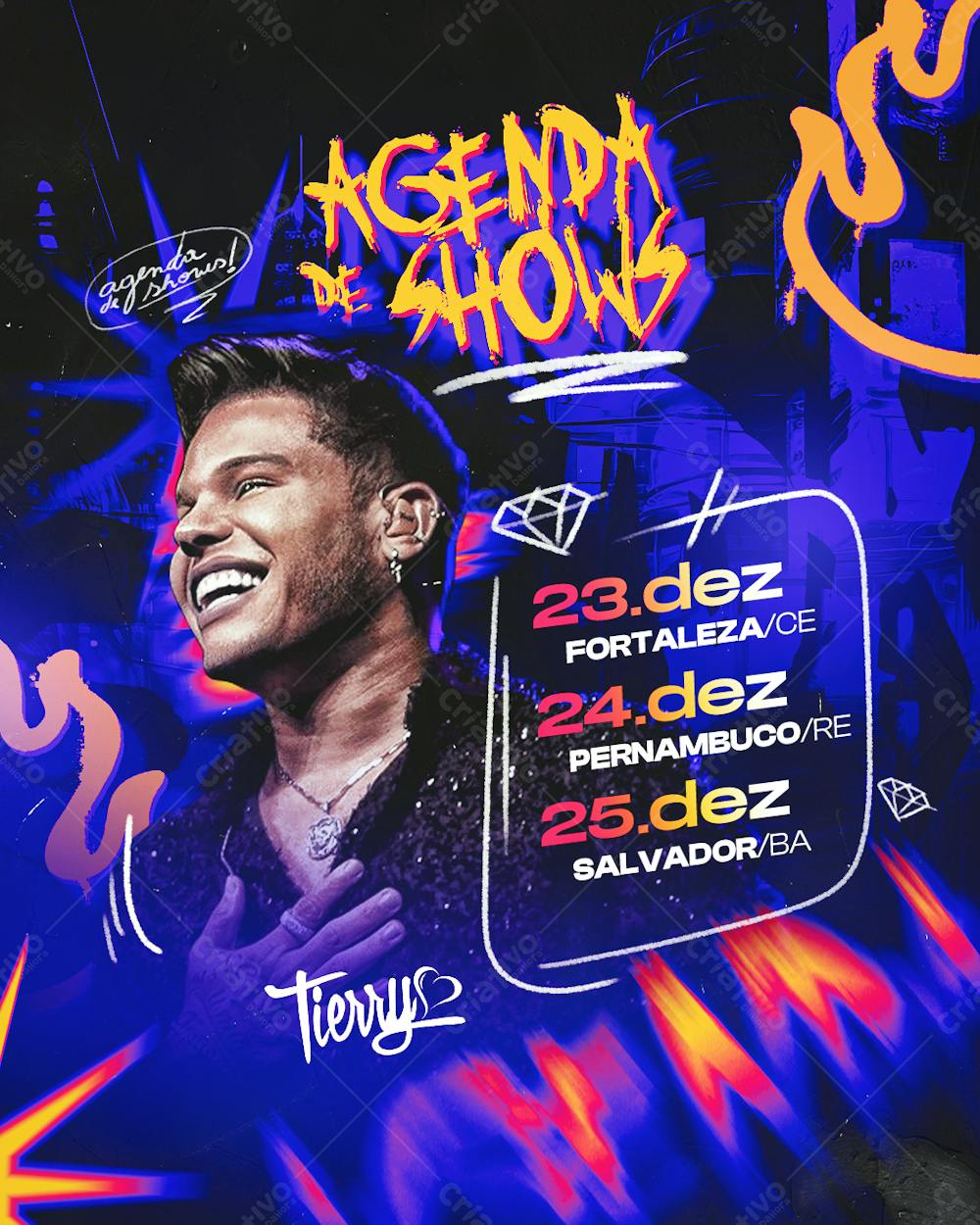 Flyer Agenda De Shows Tierry Feed