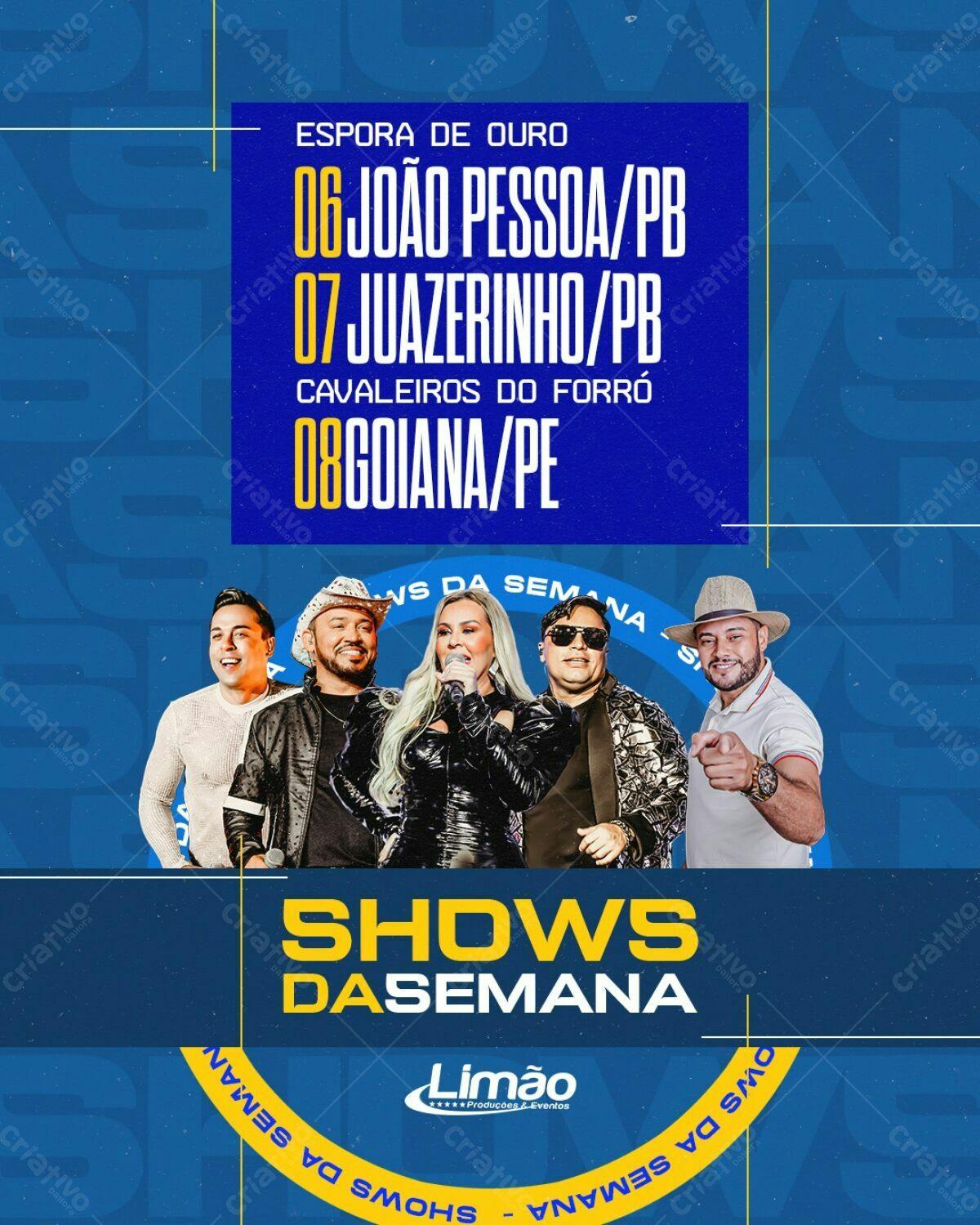 Flyer Shows da Semana PSD Editável