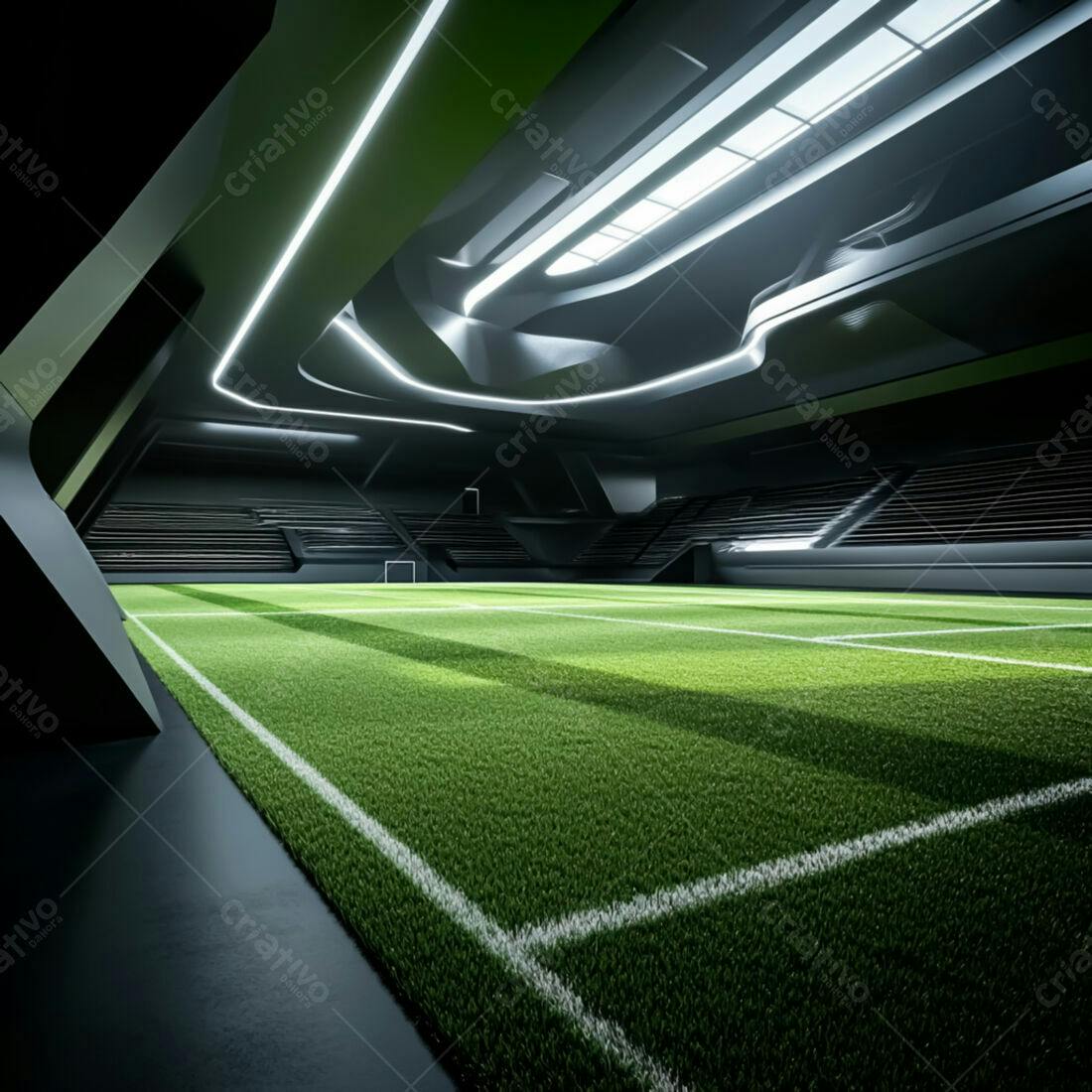 Campo de Futebol Indoor Moderno