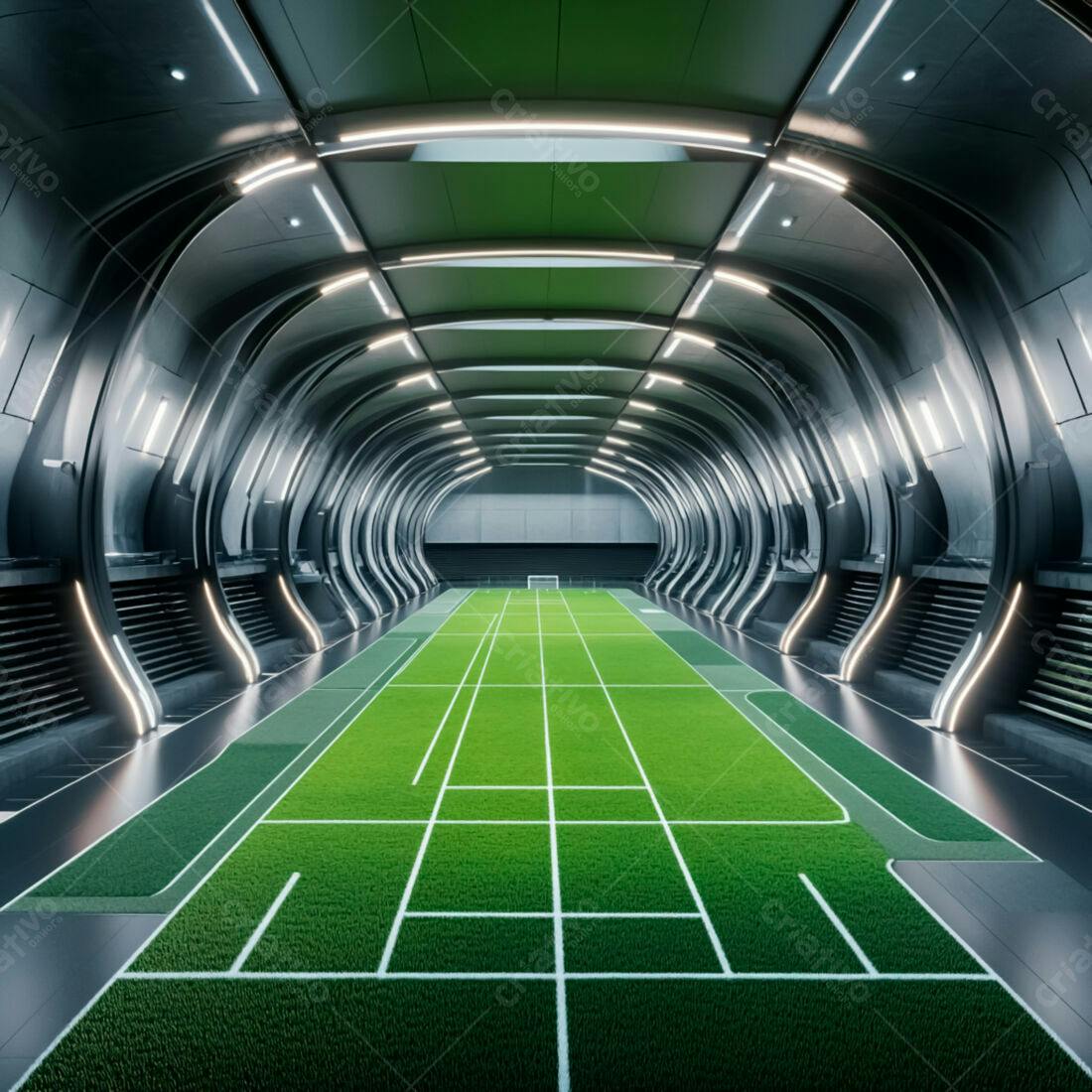 Campo de Futebol Indoor Moderno