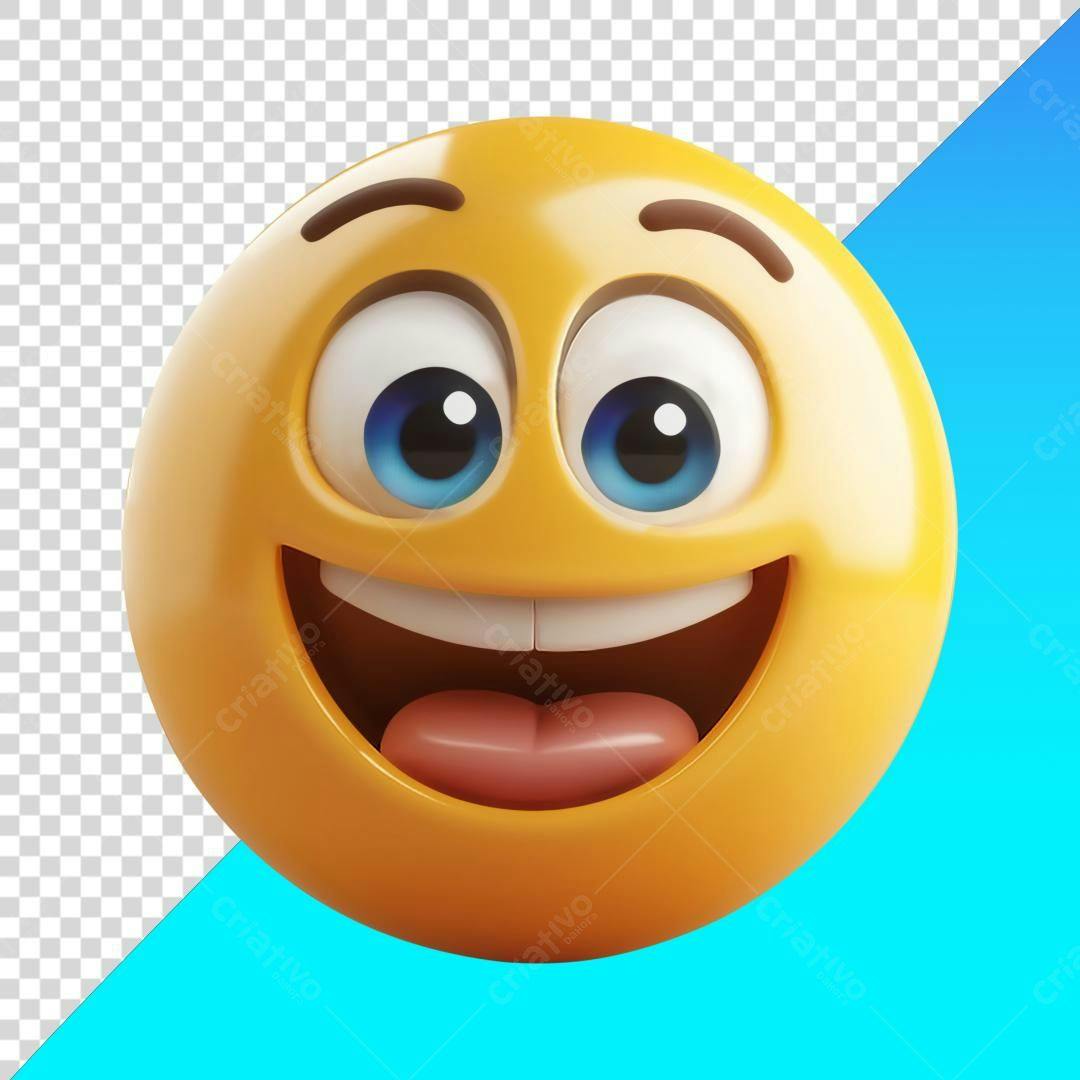 Emoticon PNG com fundo transparente