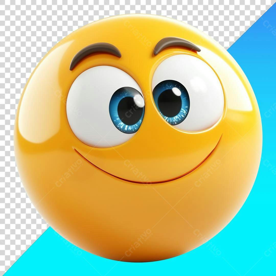 Icone Emoji Amarelo PNG com fundo transparente
