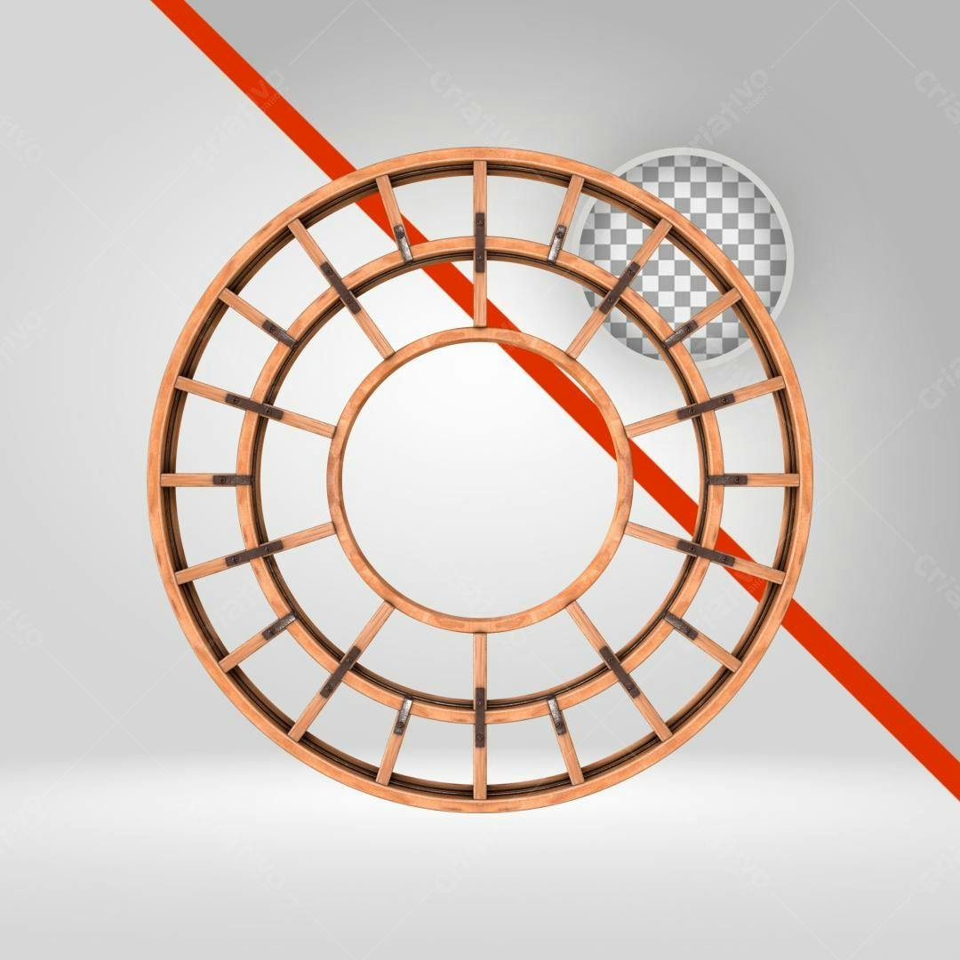 Moldura Circular PNG com fundo transparente