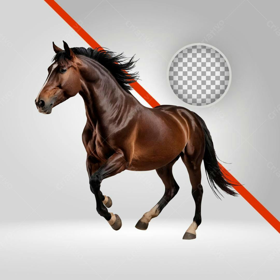 Imagem Cavalo Marrom PNG com fundo transparente
