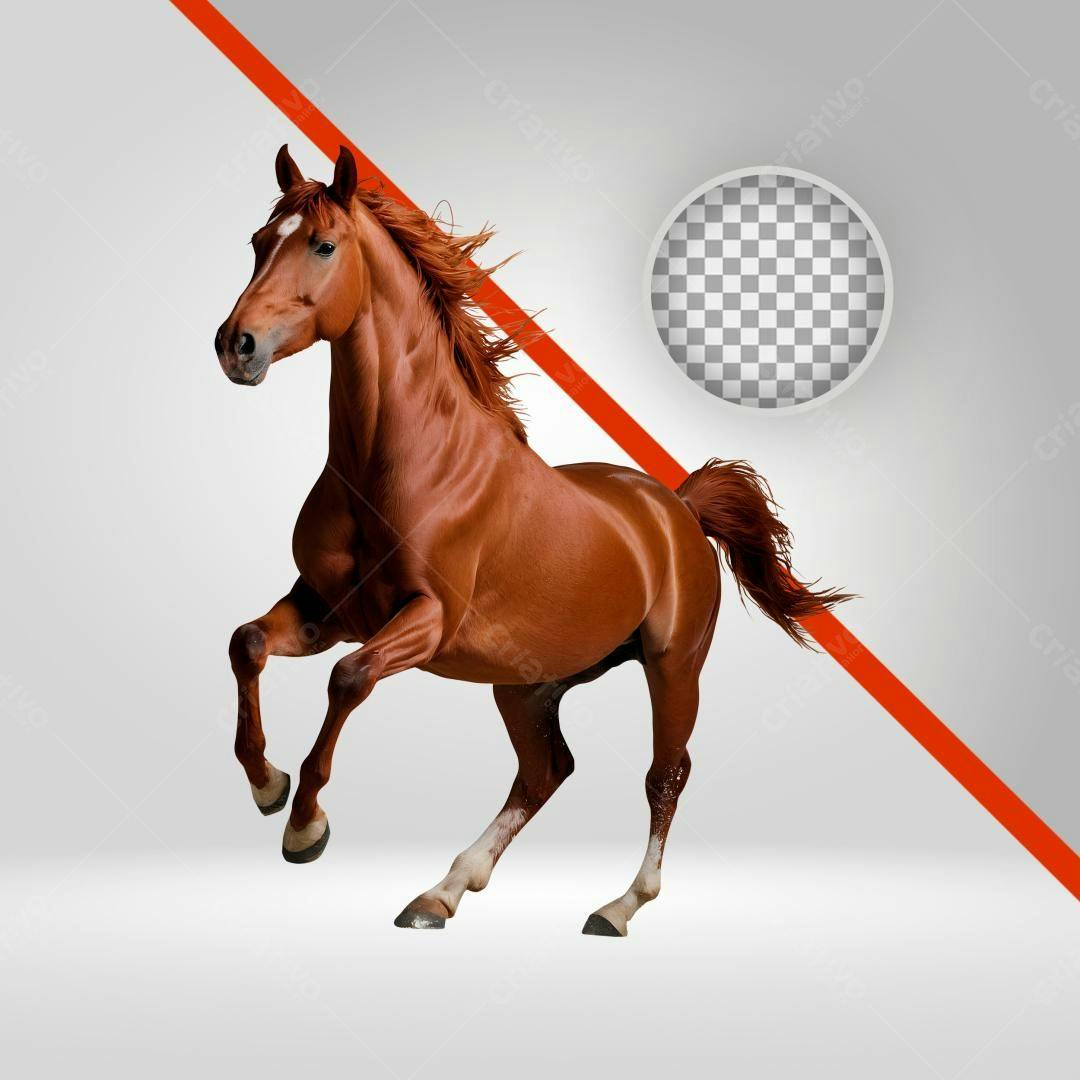 Imagem Cavalo Marrom PNG com fundo transparente