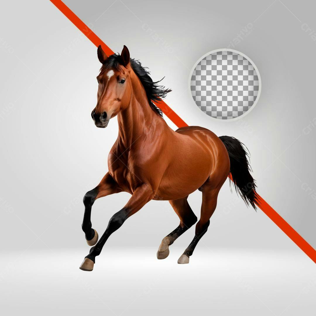 Imagem Cavalo Marrom PNG com fundo transparente