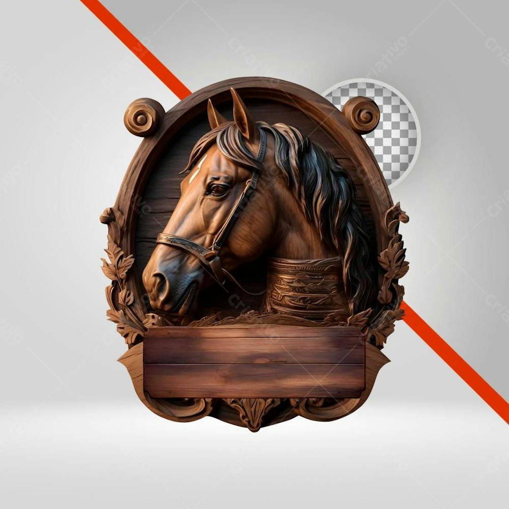 Cavalo Png, Placa De Madeira, Cavalgada, Selo 3D