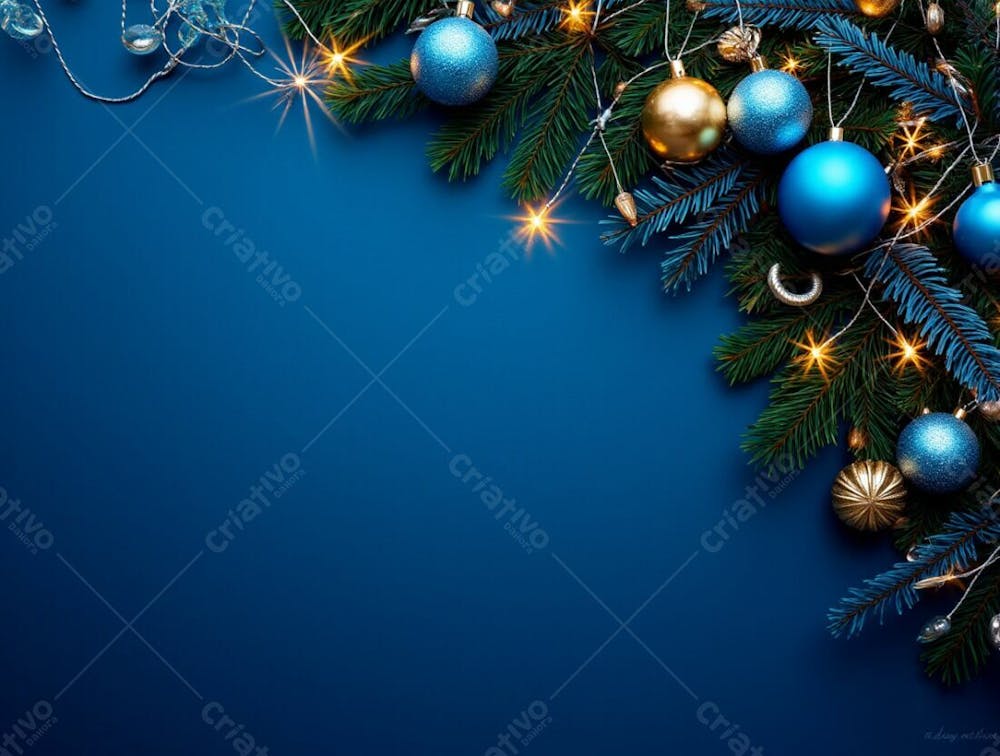 Background A Magia Do Natal Em Um Céu Azul Marinho